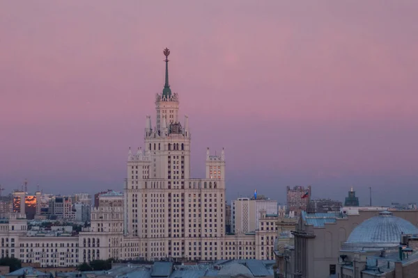 Stalins Empirehaus Kotelnitscheskaja Damm Moskau Russland — Stockfoto