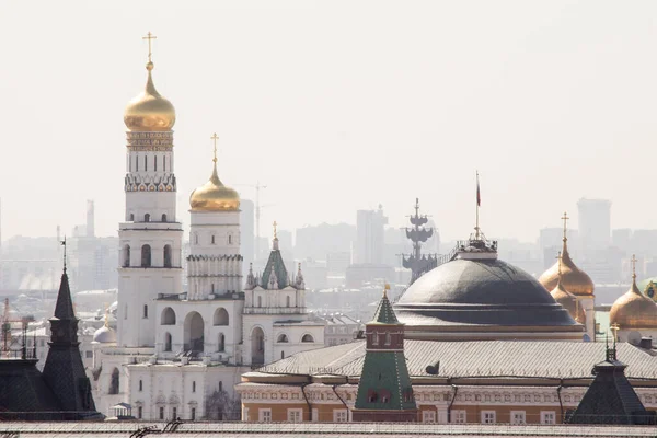 Moskau Russland Der Kreml Blick Aus Der Ferne Mit Telepho — Stockfoto