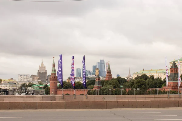Září2017 870 Výročí Moskvy Kreml Městské Věže — Stock fotografie