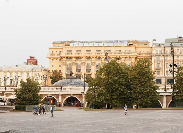 Manezhnajské Náměstí Moskvě Rusko — Stock fotografie