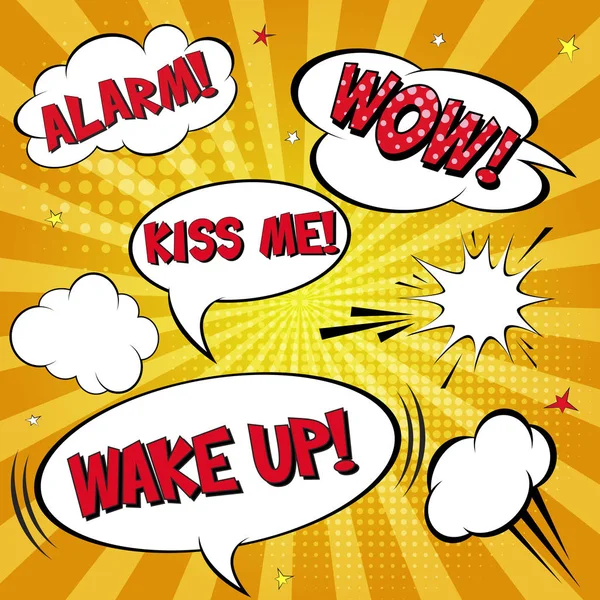 Comic lettering Kiss Me. Comic speech bubble with emotional text Kiss Me.  Bright dynamic cartoon illustration in retro pop art style isolated on  white Stock Photo - Alamy