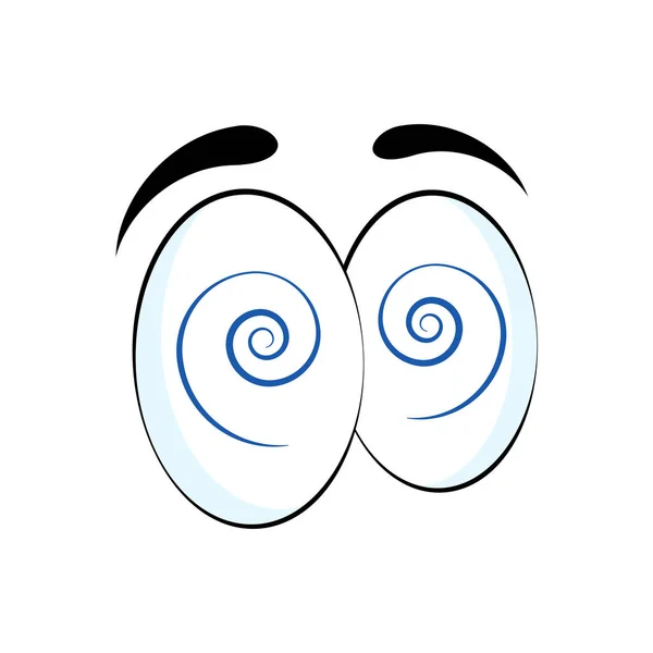 Барвисті Мультфільм Смішні Очі Векторні Ізольовані Ілюстрації Білому Тлі — стоковий вектор