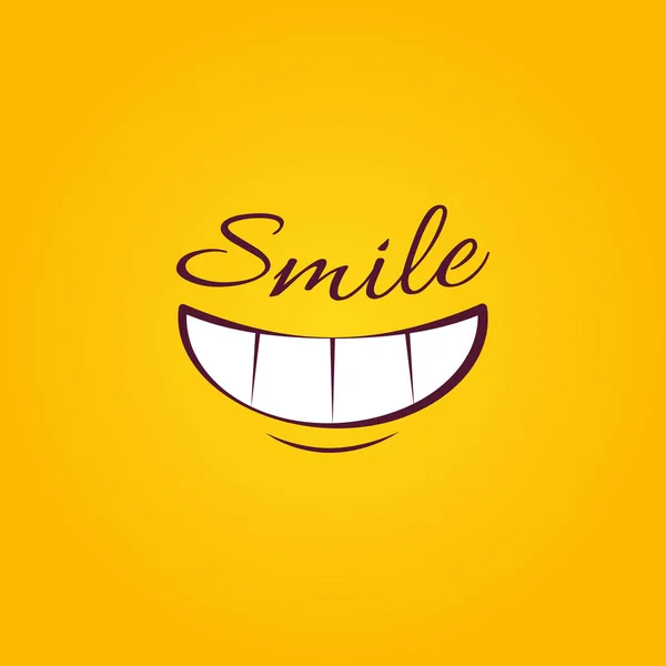 Smile Icon Template Design Lächeln Emoticon Vektor Isolierte Logo Illustration — Stockvektor