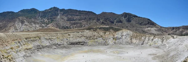 Panoramic view on great dormant volcano Stefanos on Nisyros island, Greece