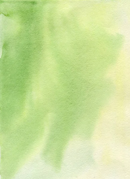 手描き緑水彩テクスチャ — ストック写真