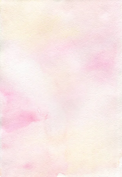 手塗りクリーム ピンク水彩テクスチャ — ストック写真