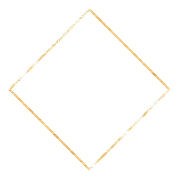 Golden crystal frame — Stock Photo, Image