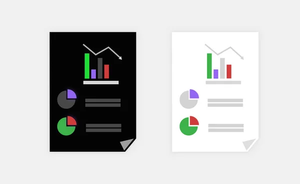 Flat Design Business Diagramm Statistiken Big Data Analyse Finanzforschungsbericht Marktstatistiken — Stockfoto