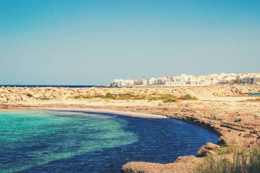 Akdeniz Tunus Mahdia 'sı. Seçici odak. 