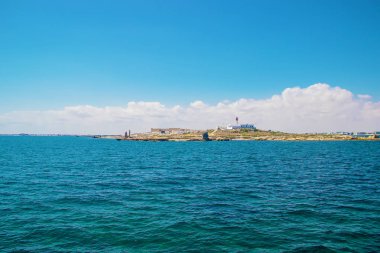 Akdeniz Tunus Mahdia 'sı. Seçici odak. 