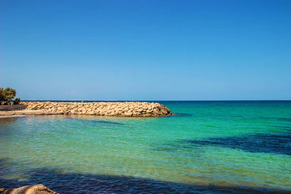 Mar Mediterrâneo Tunísia Mahdia Foco Seletivo — Fotografia de Stock