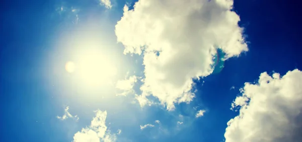 Cielo Nubes Blancas Enfoque Selectivo — Foto de Stock