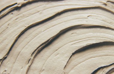 Kozmetik yüz ve vücut için kil maskesi doku. Seçici odak.