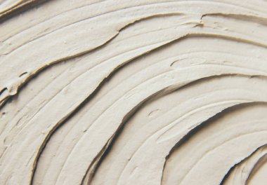 Kozmetik yüz ve vücut için kil maskesi doku. Seçici odak.