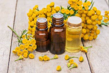 Solucan otu şifalı özü, tentür, kaynatma, yağ, bir küçük şişe doğada