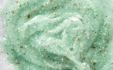 Yüz ve vücut için doku kozmetik jel fırçalayın. Seçici odak. Doğa.