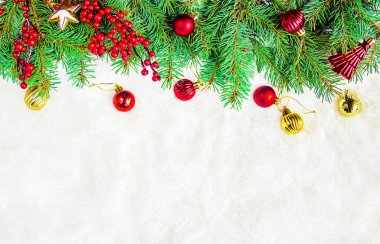 Noel arkaplanı. Mutlu yıllar. Seçici Odaklanma Tatili