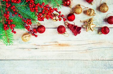 Noel arkaplanı. Mutlu yıllar. Seçici Odaklanma Tatili