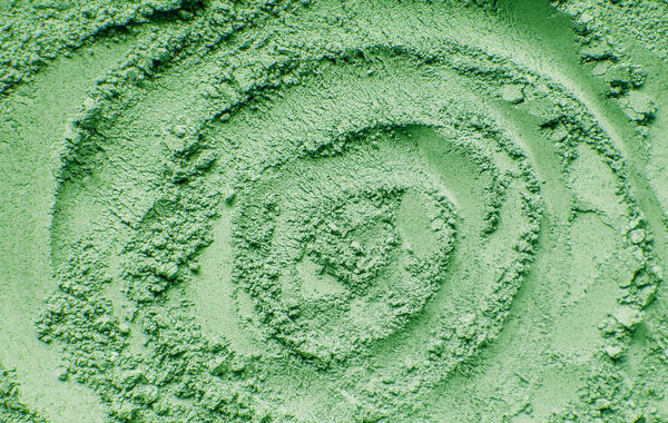 powder for the face. cosmetic texture. selective focus. nature.