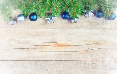 Noel arkaplanı. Mutlu yıllar. Seçici Odaklanma Tatili