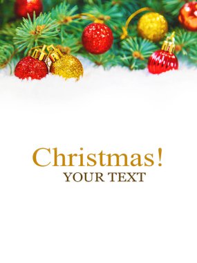 Noel arkaplanı. Mutlu yıllar. Seçici Odaklanma Tatili