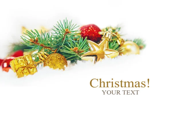 Christmas Background Happy New Year Selective Focus Holiday — Stock Photo, Image