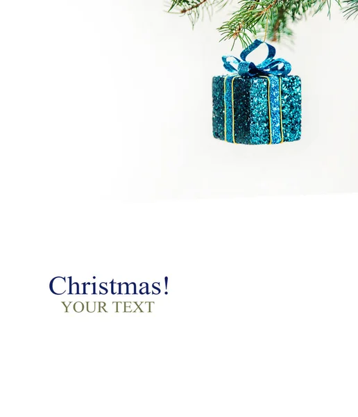 Fundo Natal Feliz Ano Novo Foco Seletivo Férias — Fotografia de Stock
