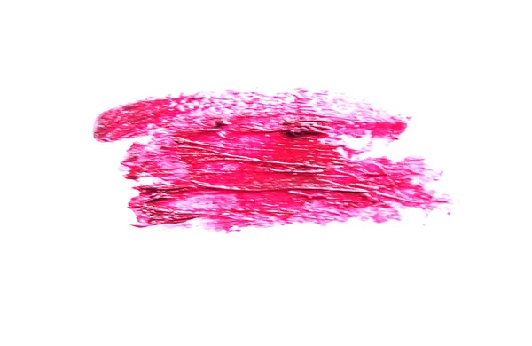 Kosmetika Läppstift Isolera Selektivt Fokus Kosmetika Textur Röd — Stockfoto