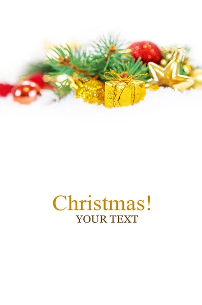 Kerst Achtergrond Gelukkig Nieuwjaar Selectieve Focusvakantie — Stockfoto