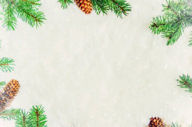 Noel arkaplanı. Mutlu yıllar. Seçici Odaklanma Tatili