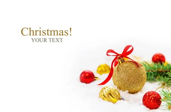 Christmas Background Happy New Year Selective Focus Holiday — Stock Photo, Image