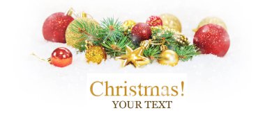 Noel arkaplanı. Mutlu yıllar. Seçici Odaklanma Tatili