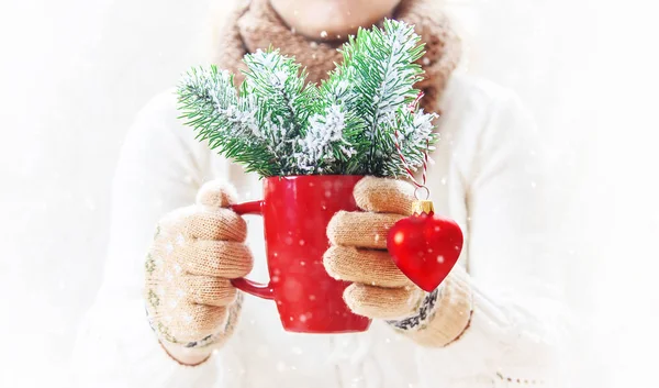 Fondo Navidad Feliz Año Nuevo Foco Selectivo Holidey — Foto de Stock