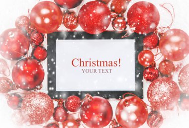 Noel arkaplanı. Mutlu yıllar. Seçici Odaklanma Tatili