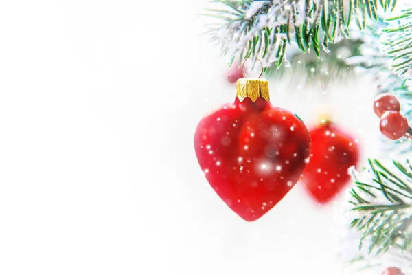 Christmas Background Happy New Year Selective Focus Holiday — Stock Photo, Image