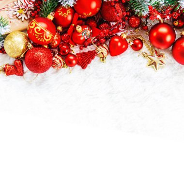 Noel arkaplanı. Mutlu yıllar. Seçici Odaklanma Tatili