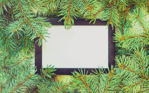 Christmas background. happy New Year. Selective focus Holiday