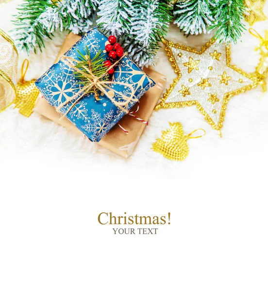 Fondo Navidad Feliz Año Nuevo Enfoque Selectivo Vacaciones — Foto de Stock