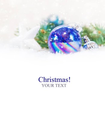 Noel arkaplanı. Mutlu yıllar. Seçici Odaklanma Tatili