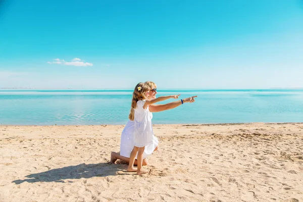 Criança Praia Marítima Foco Seletivo Natureza — Fotografia de Stock