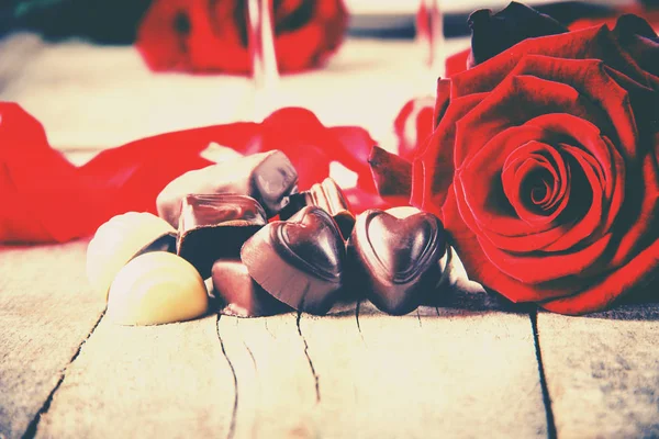 История Любви Романтики Выборочный Фокус Valentine — стоковое фото