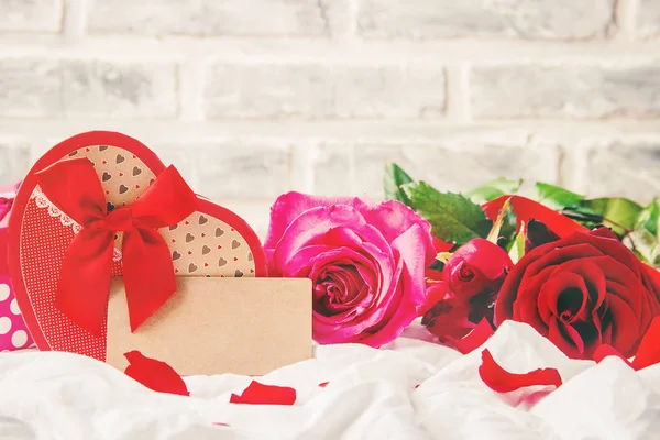 Background Love Romantic Selective Focus Valentine — Stock Photo, Image