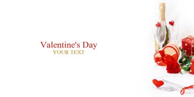 Sevgililer günü. Güzel arka plan tebrik kartı bir gül. Seçici odak. Tatil.