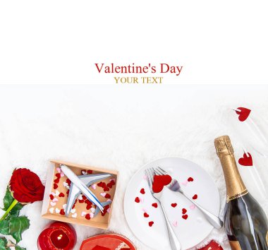 Sevgililer Günü. Güzel bir hediye gezisi. Seçici odaklanma. Tatil