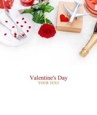 Sevgililer Günü. Güzel bir hediye gezisi. Seçici odaklanma. Tatil