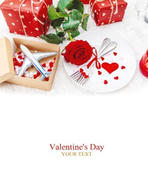 Sevgililer Günü. Güzel bir hediye gezisi. Seçici odaklanma. Tatil