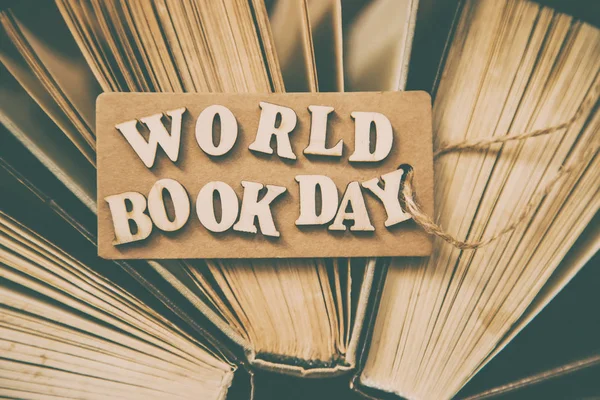 World Book Day. Book background. Selective focus.