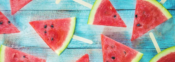 Wassermelone. Essen und Trinken. Selektiver Fokus. Natur. — Stockfoto