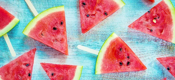 Wassermelone. Essen und Trinken. Selektiver Fokus. Natur. — Stockfoto