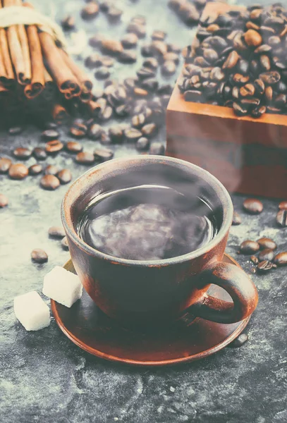 Coffee cup. Food and drink. Selective focus.